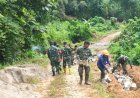 Pra-TMMD ke-127, Kodim 1402/Polman Mulai Bangun Talud Jalan Poros Bulo–Lenggo