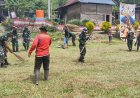 Jelang TMMD ke-127, Kodim 1402/Polman Gelar Karya Bakti Bersihkan Lapangan dan Akses Jalan